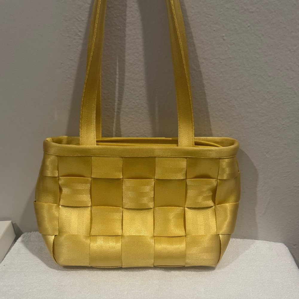 Harveys Yellow Woven Shoulder Bag